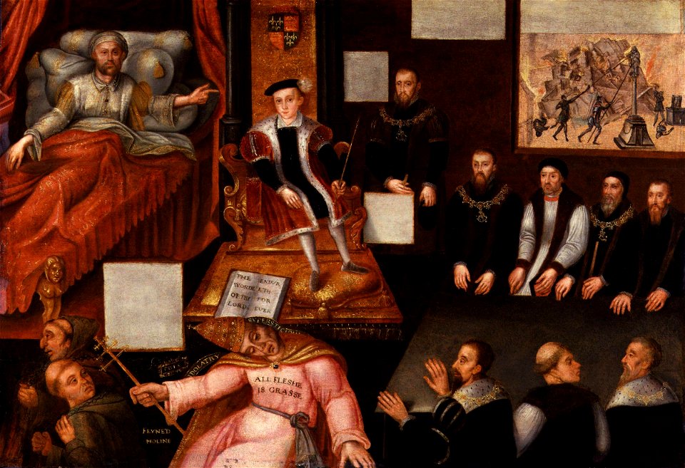 King Edward VI and the Pope from NPG