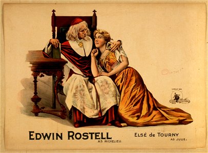 Edwin Rostell as Richelieu, Elsé Tourny as Julie LCCN2014635855