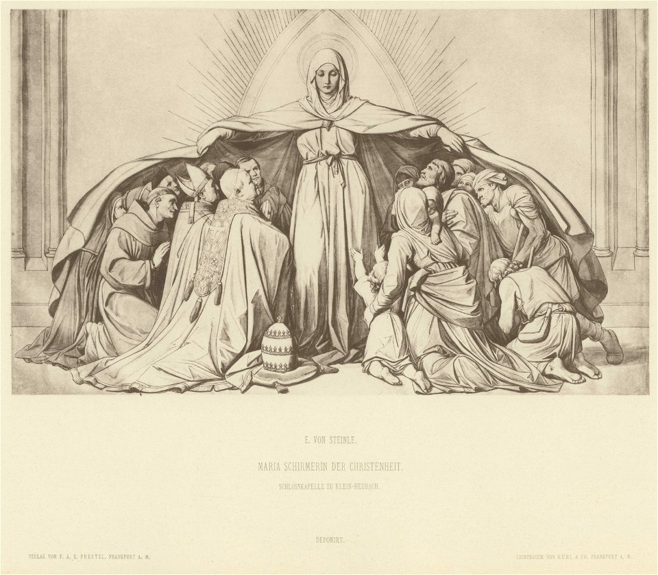 Edward von Steinle Maria Schirmerin der Christenheit