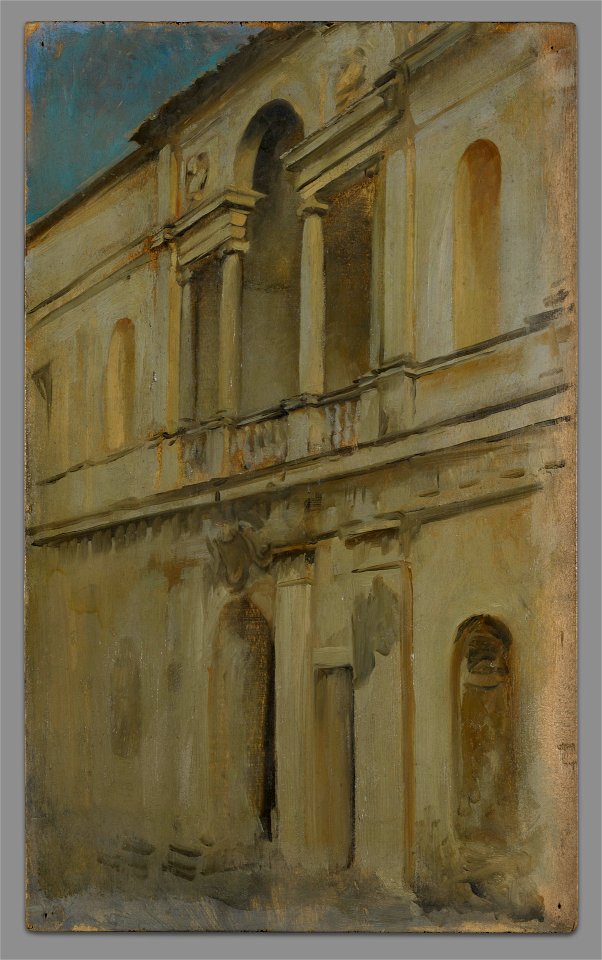 Edwin Austin Abbey - Architectural study - 1937.2659 - Yale University Art Gallery