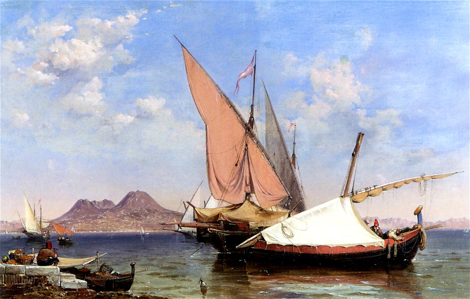 Edward William Cooke Vesuvius, catalan and paranzella