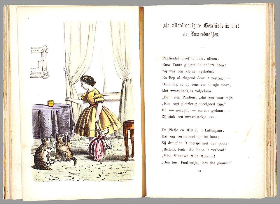 Een aardig prentenboek met leerzame vertellingen naar het beroemde Hoogduitsche kinderwerk Der Struwwelpeter - PPN 124486932 - Image 14
