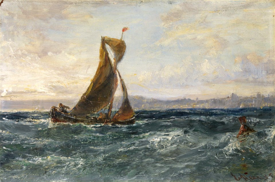 Edwin Hayes - A view of Dublin Bay