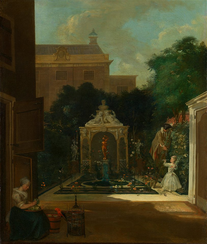 Een Amsterdamse stadstuin Rijksmuseum SK-A-2576