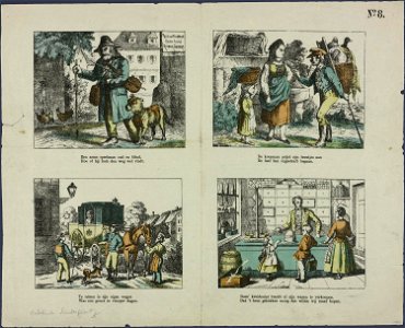 Een arme speelman oud en blind, Hoe of hij toch den weg wel vindt-Catchpenny print-SMC K 0080