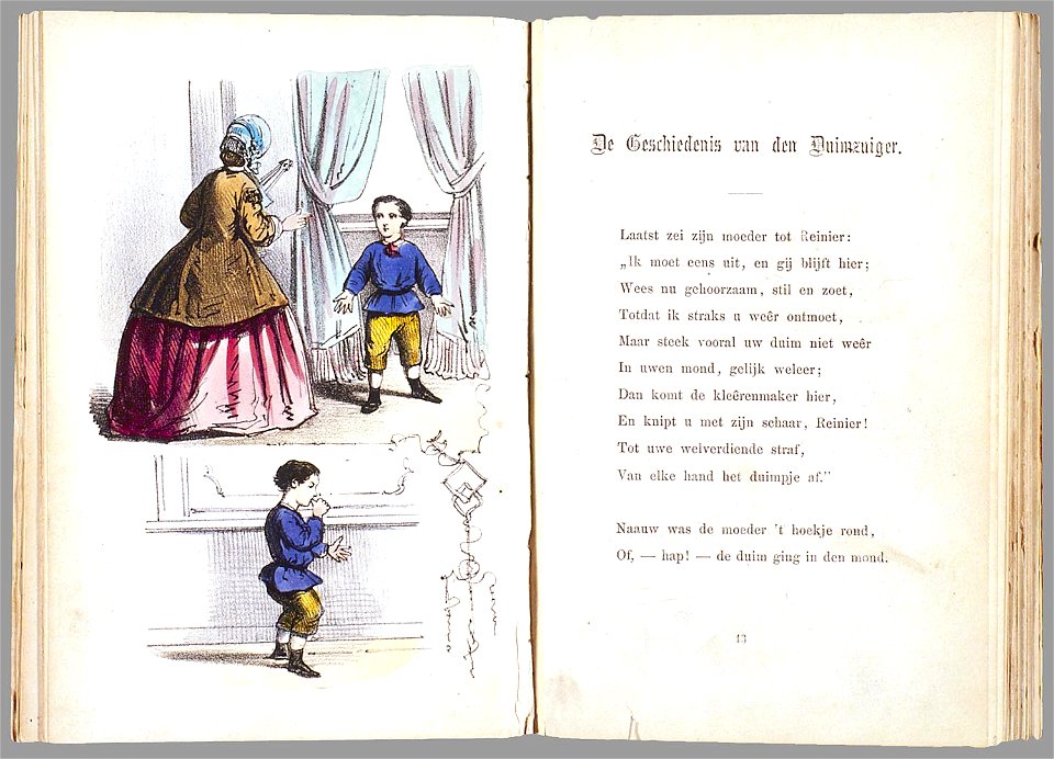 Een aardig prentenboek met leerzame vertellingen naar het beroemde Hoogduitsche kinderwerk Der Struwwelpeter - PPN 124486932 - Image 12