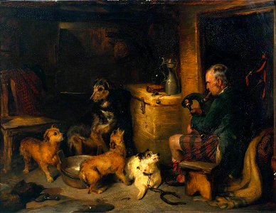 Edwin Henry Landseer (1802-1873) - Highland Music - N00411 - National Gallery