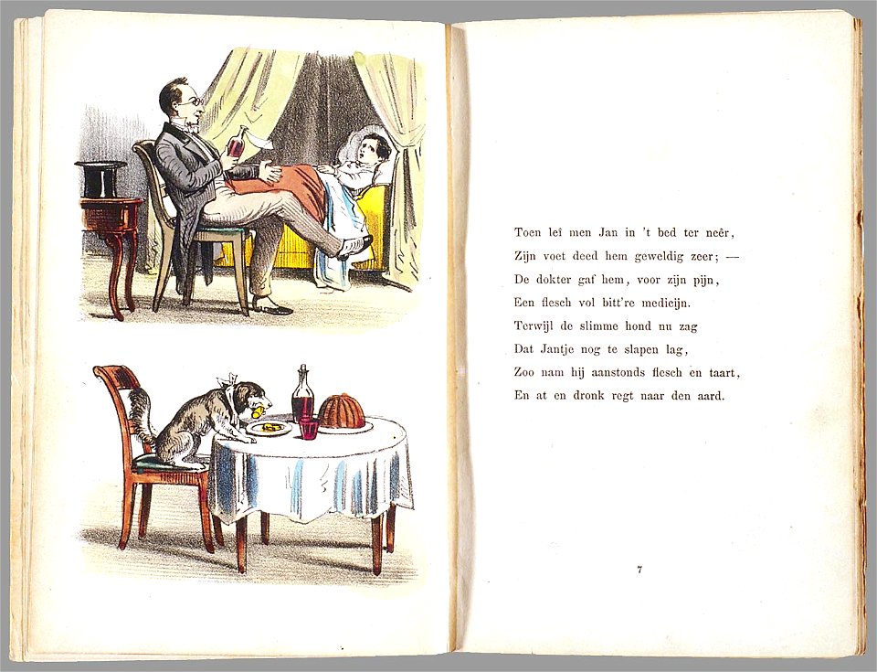 Een aardig prentenboek met leerzame vertellingen naar het beroemde Hoogduitsche kinderwerk Der Struwwelpeter - PPN 124486932 - Image 6