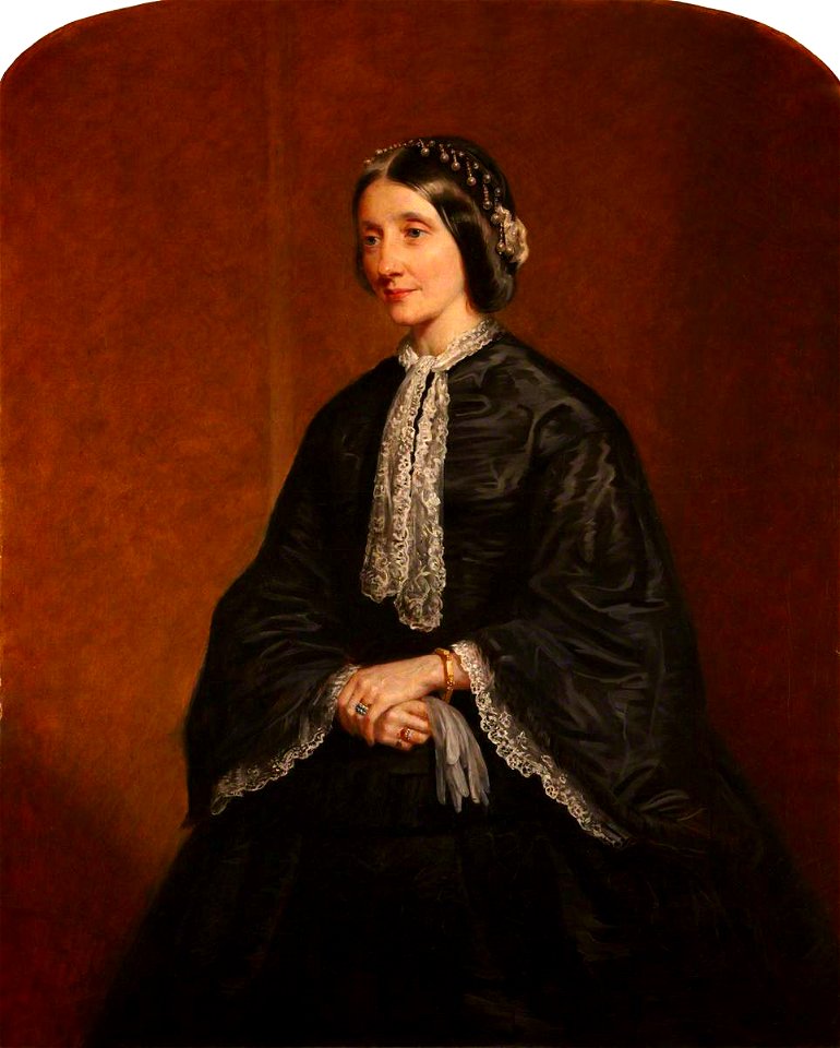 Edwin Long (1829-1891) - The Honourable Harriet Margaret Maxwell (1805–1880), Viscountess Bangor - 836154 - National Trust