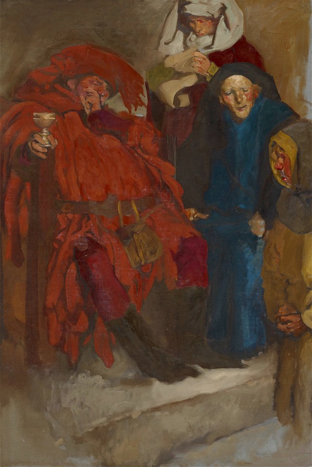 Edwin Austin Abbey - Study for Falstaff - 1937.3131 - Yale University Art Gallery