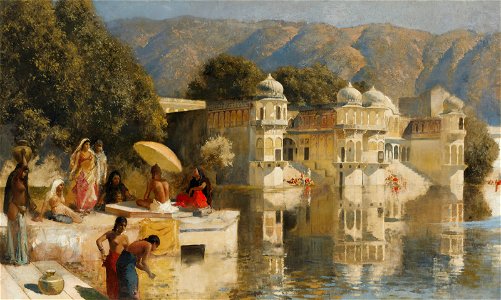 Edwin lord weeks lake at oodeypore india 060944)
