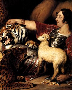 Edwin Landseer - Isaac van Amburgh and his Animals (detail) - WGA12438