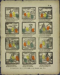 Een landman ziet den avondtijd-Catchpenny print-Borms 0761