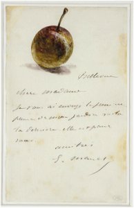 Een pruim met een begeleidende brief - Museum Boijmans Van Beuningen - Edouard Manet
