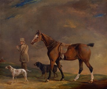Edwin W. Cooper of Beccles - A Sportsman with Shooting Pony and Gun Dogs - Google Art Project. Free illustration for personal and commercial use.