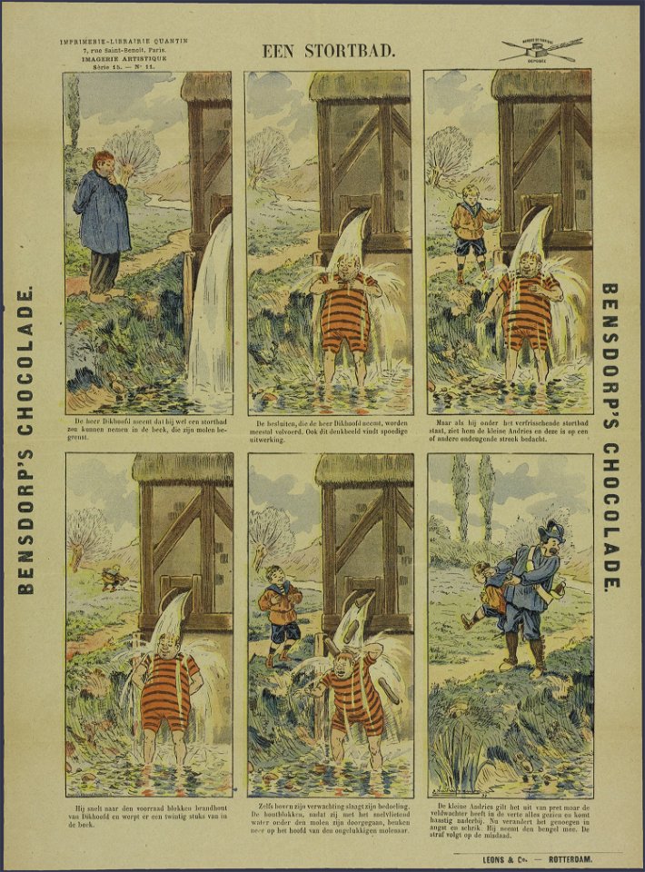 Een stortbad-Catchpenny print-PRENT 0148