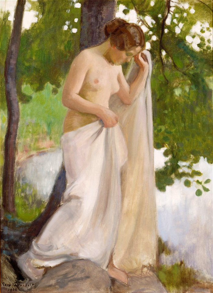 Eero Järnefelt - Bathing Sheet - A III 2638 - Finnish National Gallery