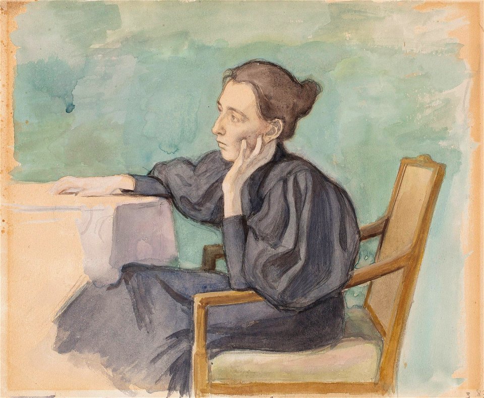 Eero Järnefelt - Aino Sibelius - A-2012-280 - Finnish National Gallery