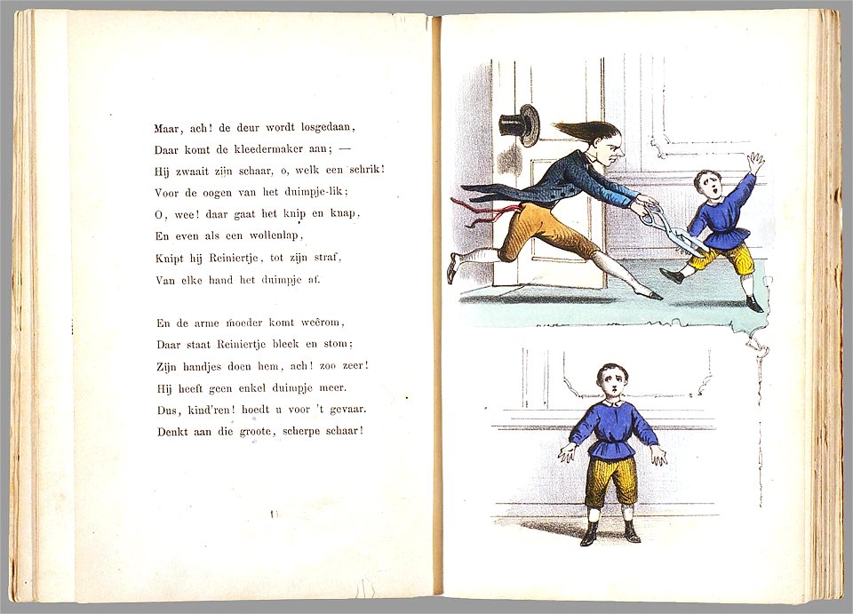Een aardig prentenboek met leerzame vertellingen naar het beroemde Hoogduitsche kinderwerk Der Struwwelpeter - PPN 124486932 - Image 13
