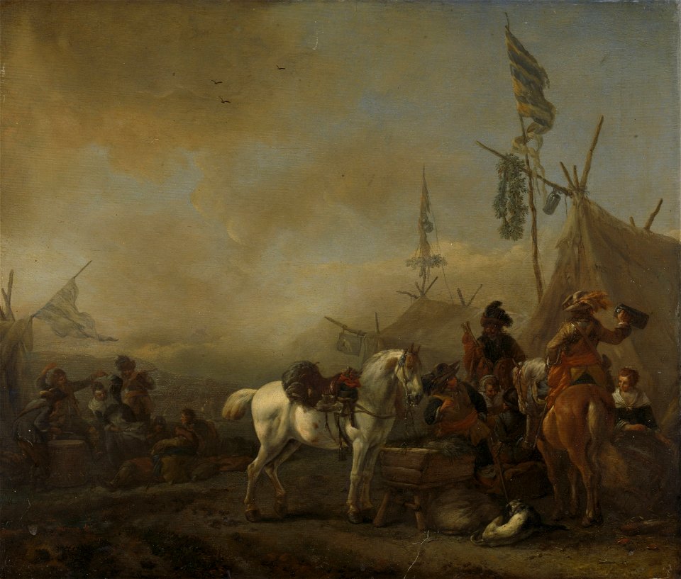 Een legerkamp Rijksmuseum SK-A-484