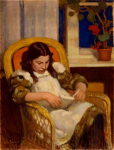 Eero Järnefelt - Girl Reading - A II 891 - Finnish National Gallery