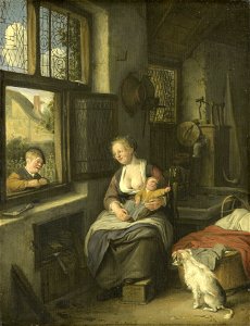 Een moeder met haar kinderen Rijksmuseum SK-A-688. Free illustration for personal and commercial use.