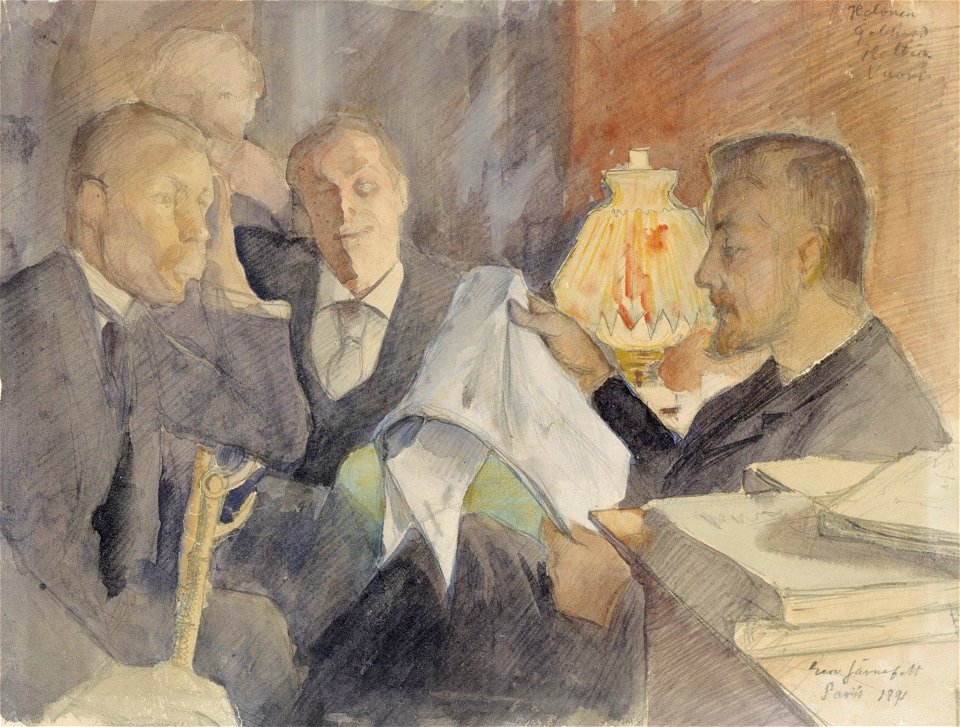 Eero Järnefelt - Pariisin ateljeessa - A IV 3673 - Finnish National Gallery