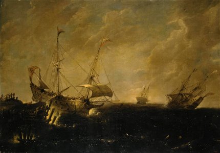 Andries van Eertvelt - Stormy Sea (Hermitage)