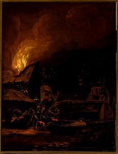 Egbert van der Poel - Town on fire - 128124 MNW - National Museum in Warsaw