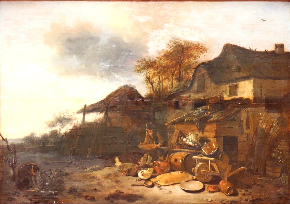 Egbert van der Poel-Devant la ferme