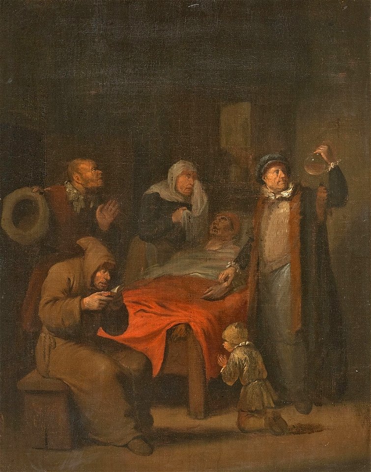 Egbert van Hemskerck dJ Der Arzt am Krankenbett