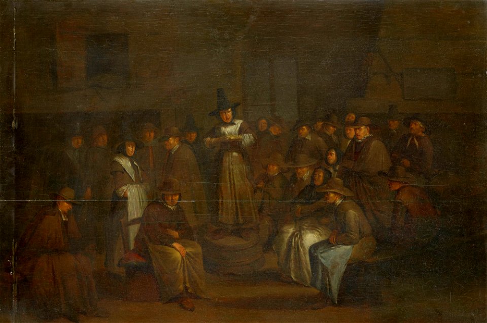 Egbert van Heemskerck (Haarlem 1634-5-London 1704) - The Quaker Meeting - RCIN 402980 - Royal Collection