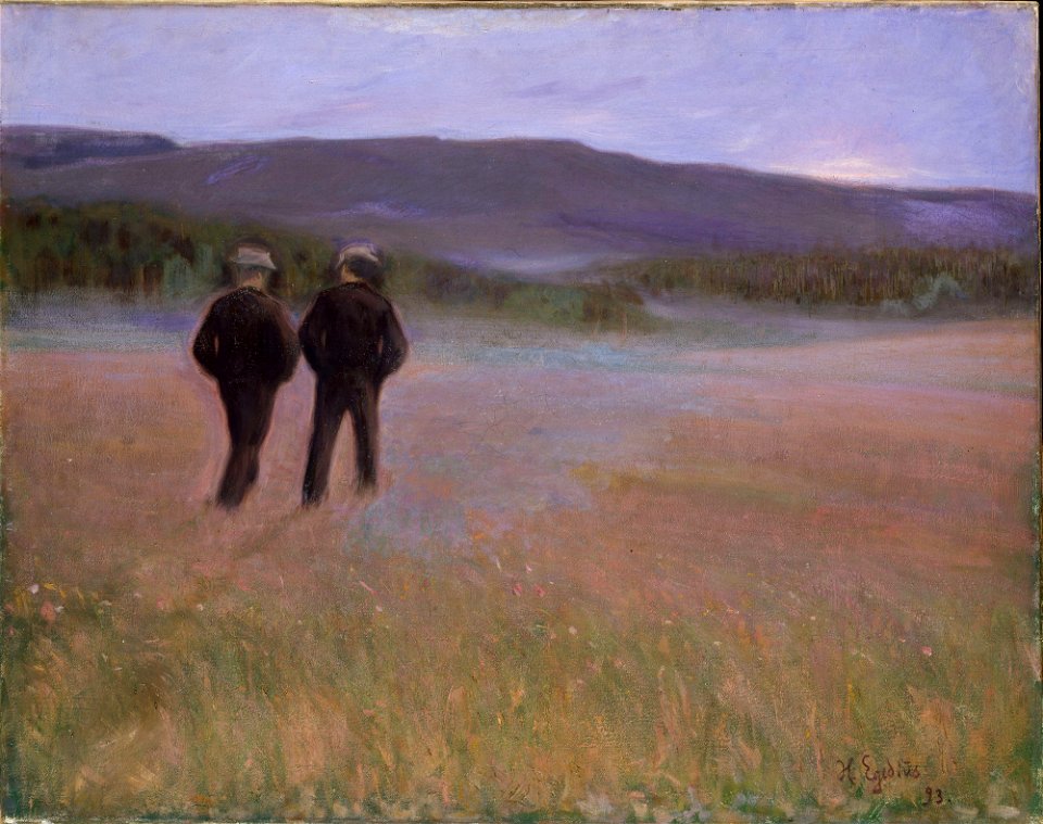 Halfdan Egedius - Saturday Evening - NG.M.00515 - National Museum of Art, Architecture and Design