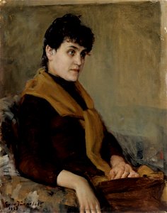 Eero Järnefelt - Engagement Portrait of Saimi - A-2012-320 - Finnish National Gallery
