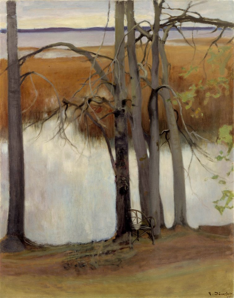 Eero Järnefelt - Lake Shore with Reeds
