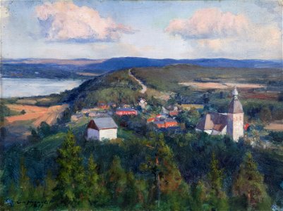 Eero Järnefelt - Landscape from Kangasala. Free illustration for personal and commercial use.
