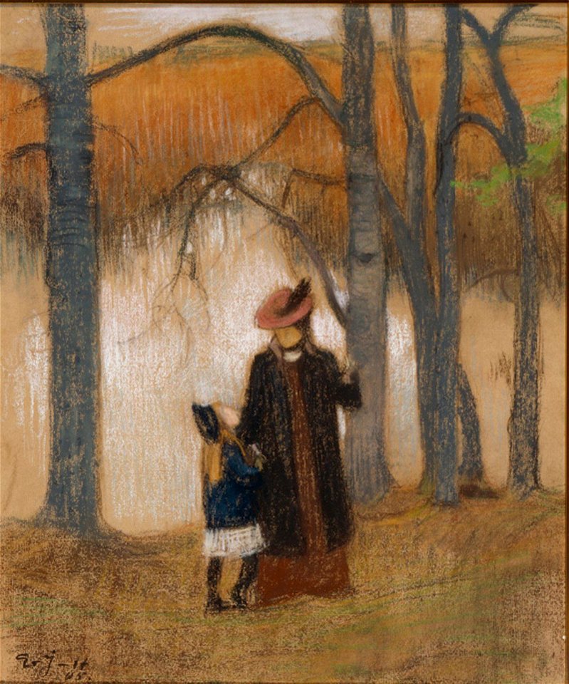 Eero Järnefelt - The Artist's Wife and Daughter - A-1993-370 - Finnish National Gallery