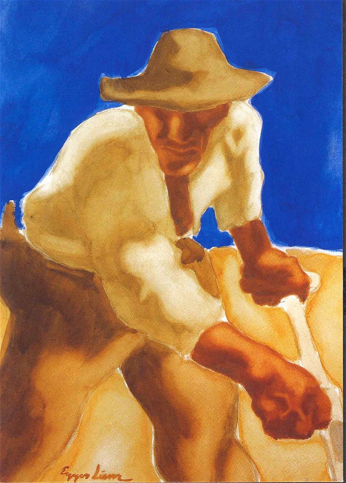 Egger Lienz - Mäher2