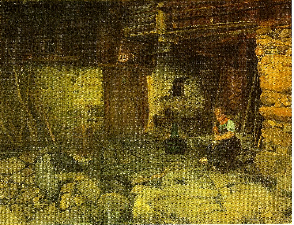 Egger-Lienz - Bauernhof in Grafendorf - 1891
