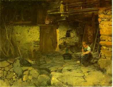Egger-Lienz - Bauernhof in Grafendorf - 1891