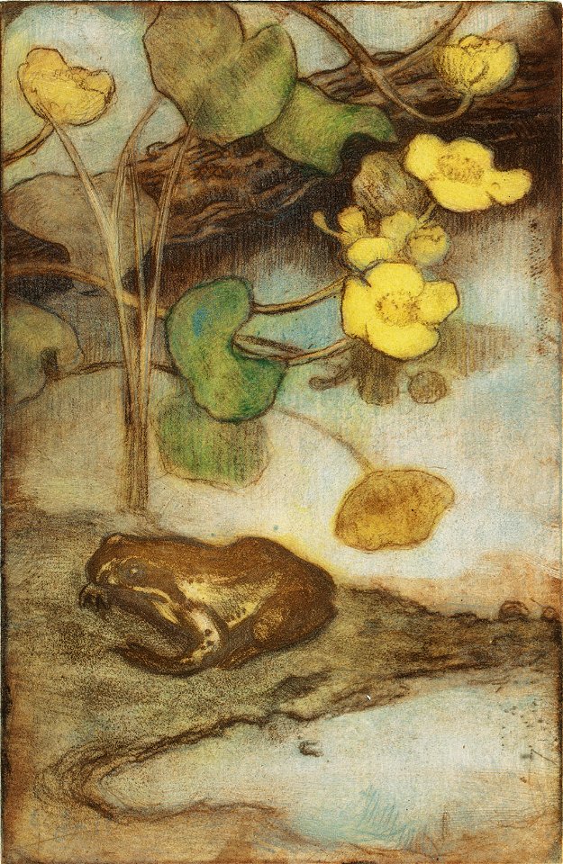 Eero Järnefelt - Marsh Marigold and Frog