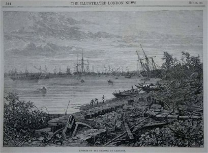 Effects of the cyclone at Calcutta from the Illustrated London News, 1864 another view