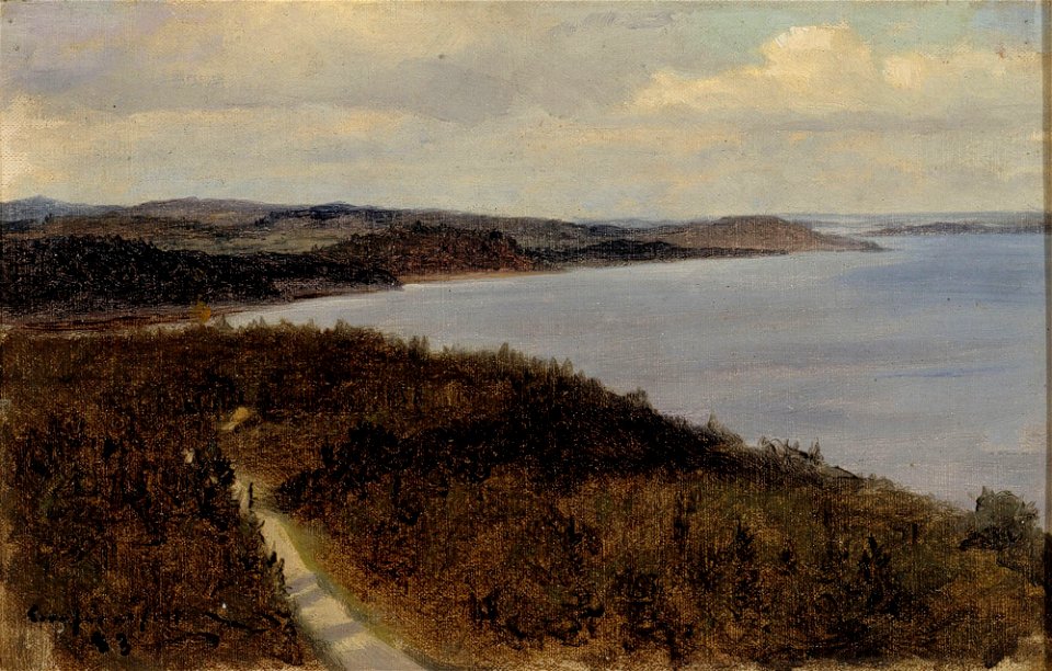 Eero Järnefelt - View of a Lake and Ridges - A II 1163 - Finnish National Gallery