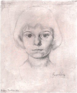 Egger-Lienz - Des Künstlers Tochter Ila - 1919