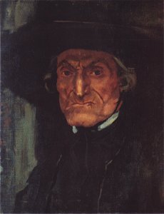 Egger-Lienz - Kopf des kreuztragenden Mannes (Das Kreuz) - 1900