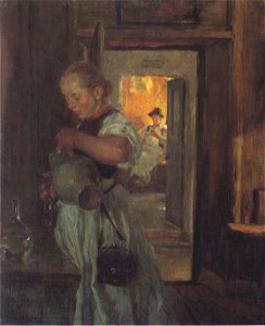 Egger-Lienz - Die Tiroler Kellnerin
