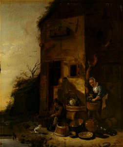 Egbert Lievensz. van der Poel - Household Chores - S-2009-84 - Finnish National Gallery