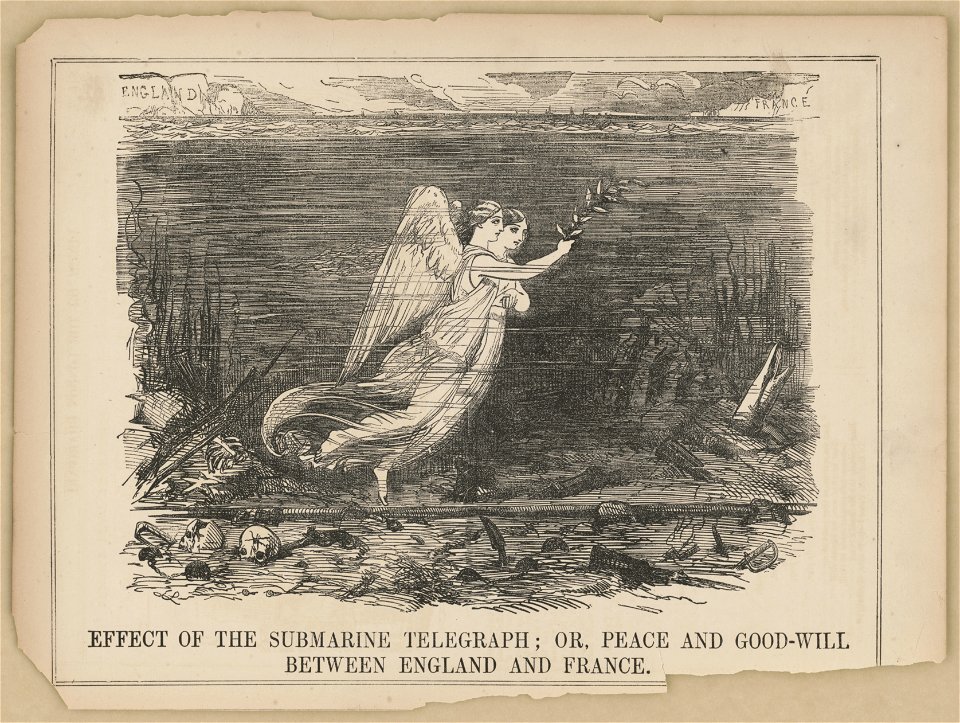 Effect of the submarine telegraph; or peace and good-will between England and France LCCN2016649188
