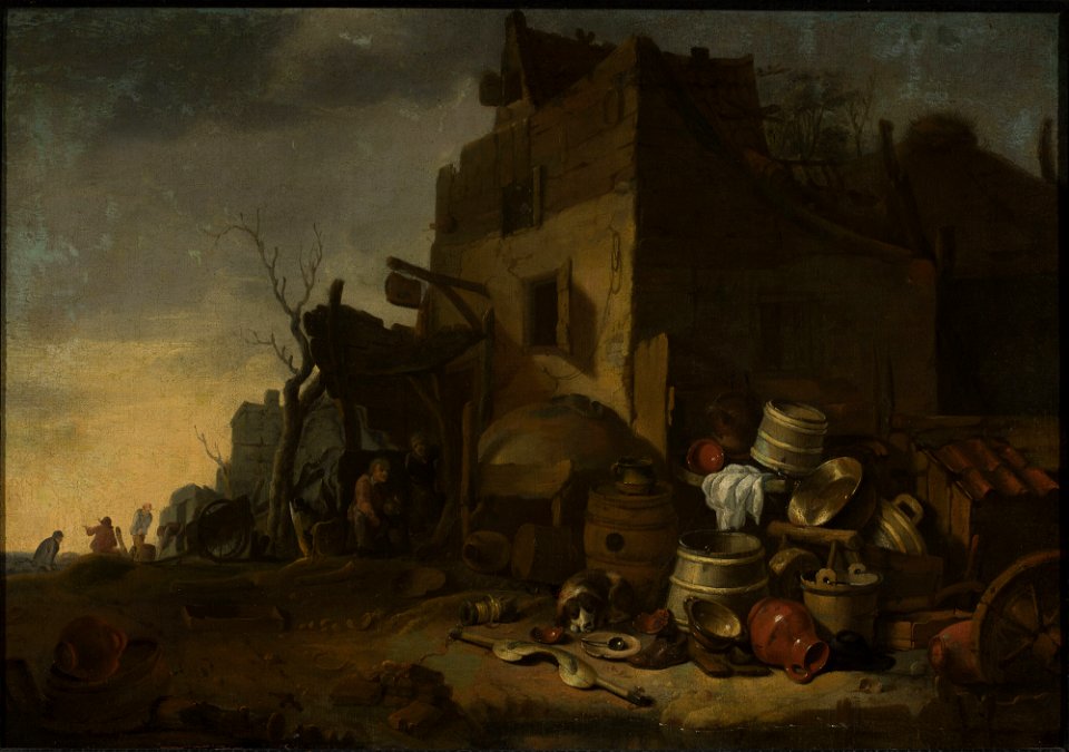 Egbert van der Poel - In front of the farmyard - M.Ob.1801 - National Museum in Warsaw