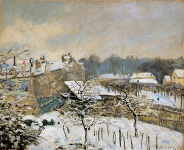 Effet de neige à Louveciennes - Alfred Sisley